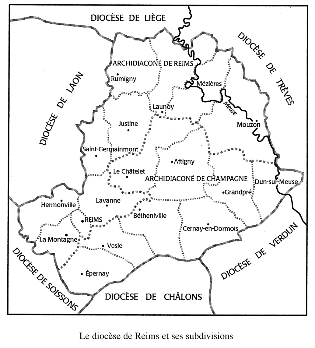 carte du diocse de Reims